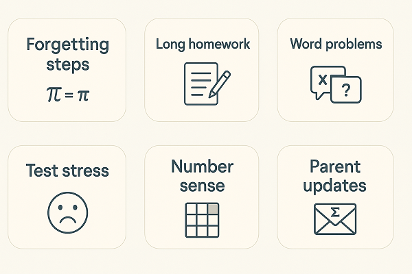 Common K-12 math problems and solutions