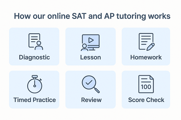 How our online SAT and AP tutoring works