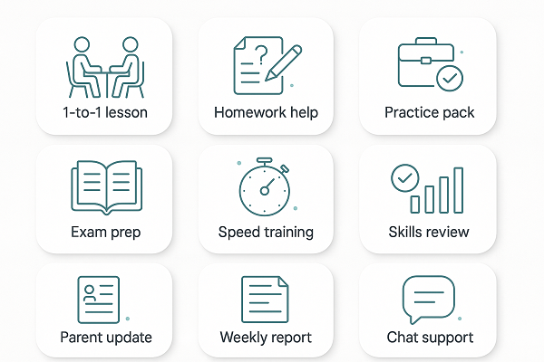 One-to-one online tutoring services for students in Kuwait.