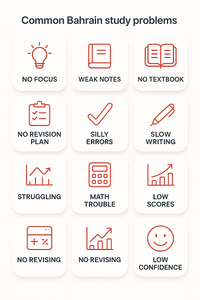 Common Bahrain study problems with simple fixes