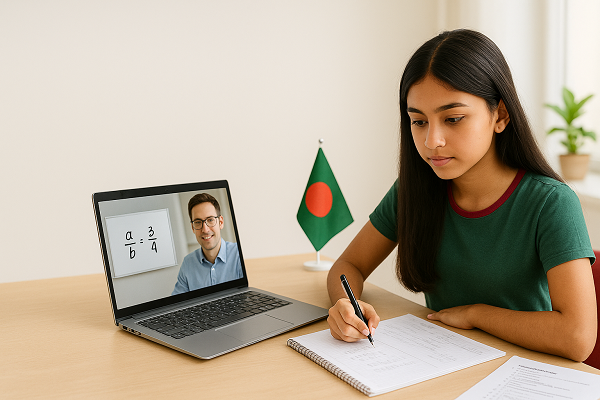 IGCSE Math online tutoring in Bangladesh with clear methods and timing plans