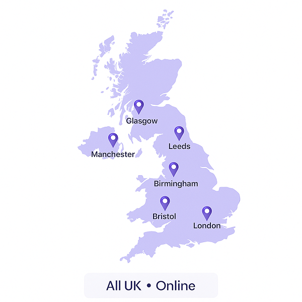 Online GCSE English tutoring available to students across different UK cities