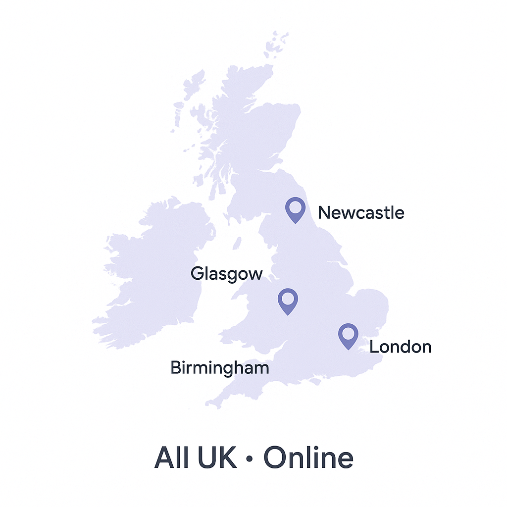 Online A-Level English tutoring available across UK cities