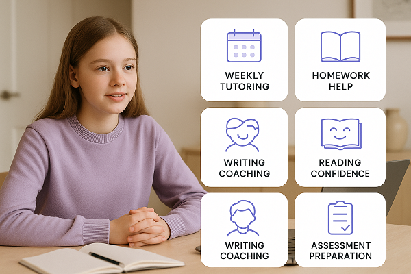 KS3 English 1-to-1 tutoring services cards