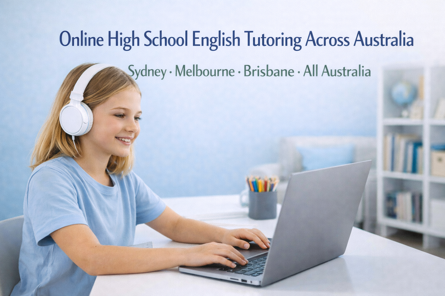 Online high school English tutoring across Australia