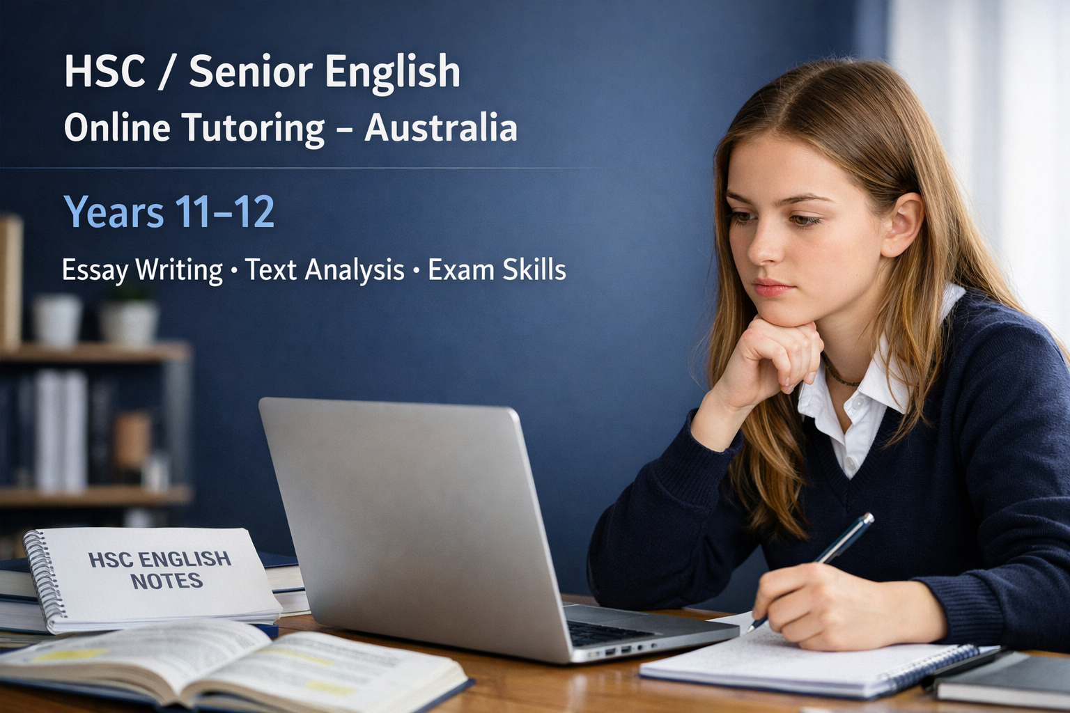 HSC English online tutoring Australia for Years 11 and 12 students