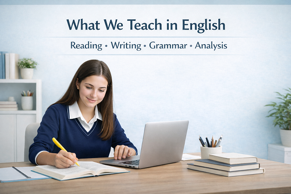 English topics taught online in New Zealand schools and NCEA