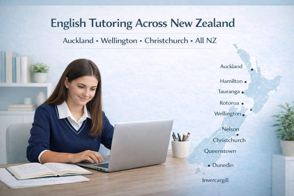 Online English tutoring available across New Zealand