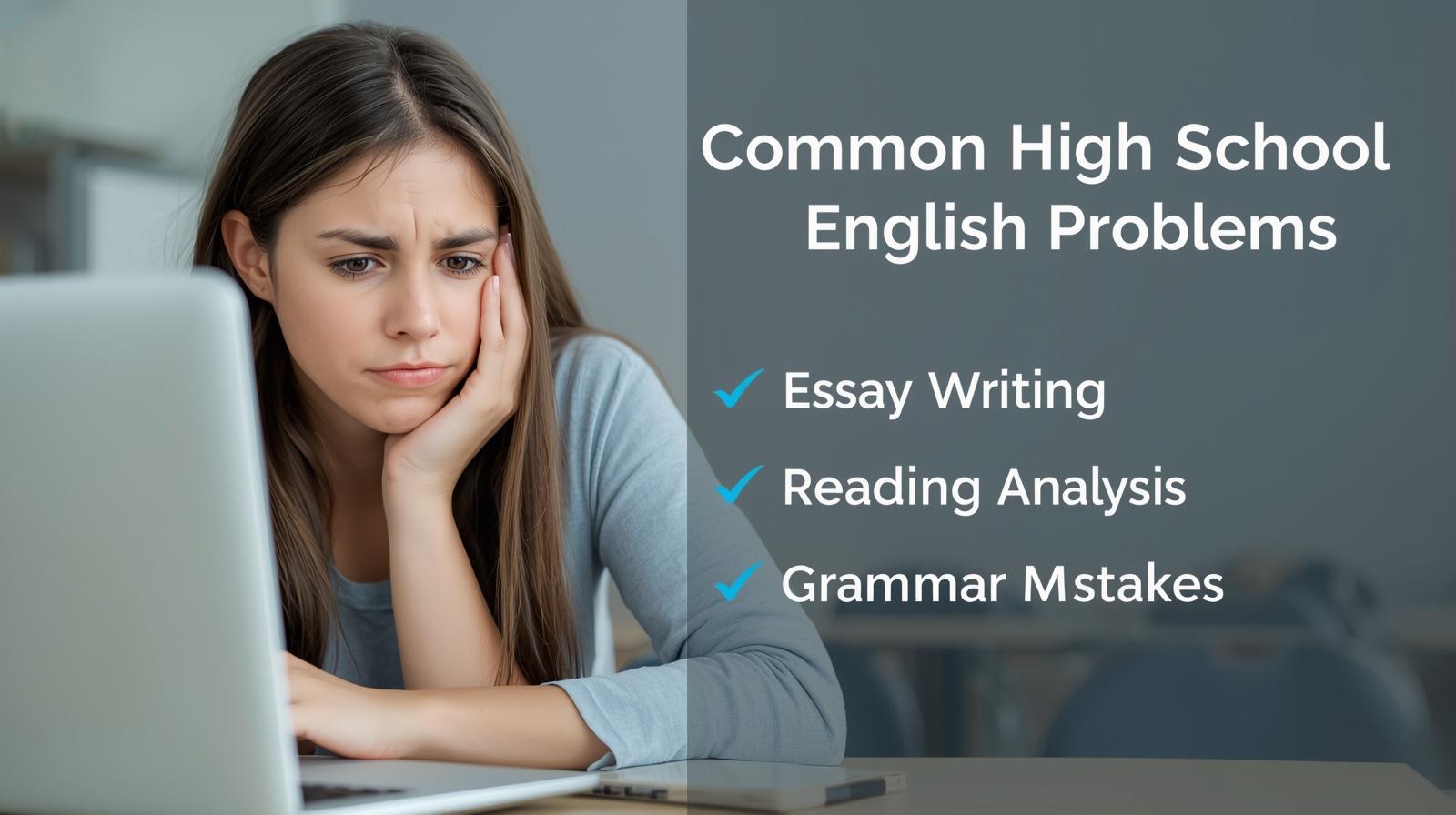 High school English learning problems in Canada