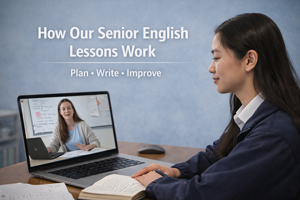 How online senior English tutoring works in New Zealand