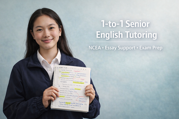 One-to-one senior English tutoring services in New Zealand