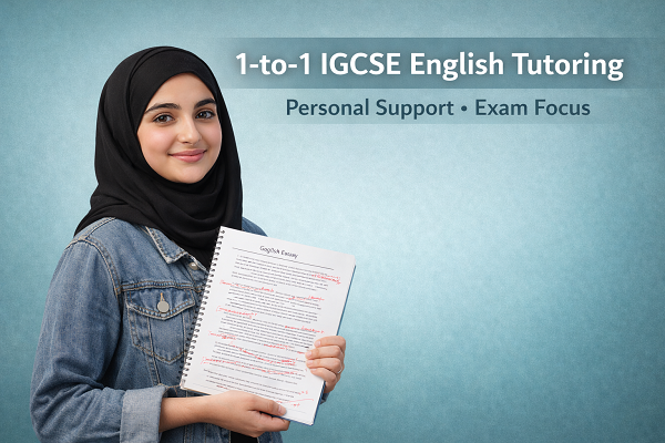 One to one IGCSE English tutoring UAE