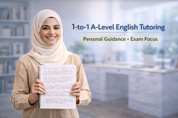 one-to-one-a-level-english-tutoring-uae-student-holding-annotated-essay-notebook-personal-guidance-exam-focus
