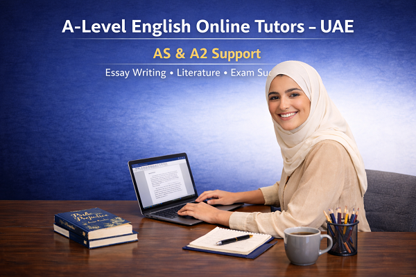 a-level-english-online-tutors-uae-student-studying-with-laptop-as-and-a2-support-essay-writing-literature-exam-success
